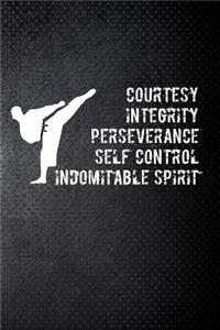Courtesy integrity perseverance self control indomitable spirit