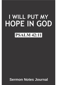I Will Put My Hope in God Psalm 42