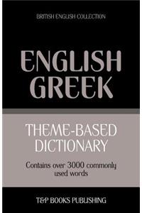 Theme-based dictionary British English-Greek - 3000 words