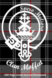 Clan Moffat 200 Page Lined Journal/Notebook