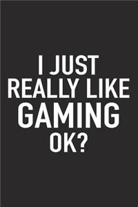 I Just Really Like Gaming Ok?