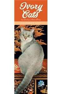 Ivory Cats Slim Calendar 2021 (Art Calendar)