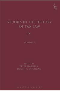 Studies in the History of Tax Law, Volume 7