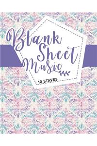 Blank Sheet Music - 10 Staves