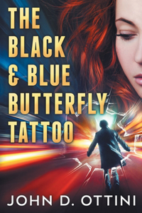 Black & Blue Butterfly Tattoo