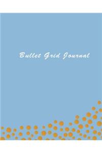 Bullet Dot Journal: Dot Grid with 150 Pages 8 X 10 Dots Grid Gold Bullet Journal - Blank Notebook Dotted Grid Book (Volume 2)