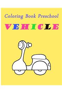 Coloring Book Preschool Vehicle