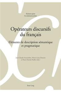 Opérateurs Discursifs Du Français