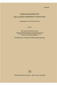 Ein Beitrag zur Frage der Kettenradverzahnung