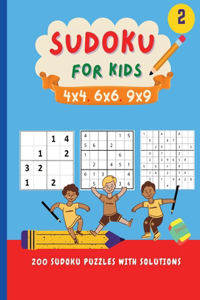 Sudoku for kids 4x4 6x6 9x9