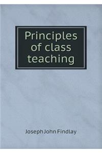 Principles of class teaching