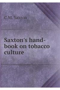 Saxton's hand-book on tobacco culture