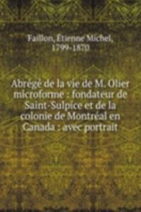 Abrege de la vie de M. Olier microforme
