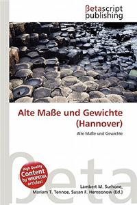 Alte Ma E Und Gewichte (Hannover)