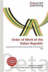 Order of Merit of the Italian Republic