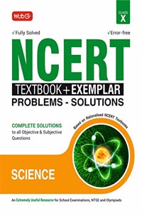 MTG NCERT Textbook + Exemplar Problem Solutions Class 10 Science | Complete Solutions to All Objective & Subjective Questions