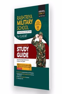 Examcart Rashtriya Military School Class 6 Study Guide book In English for 2024 Exam