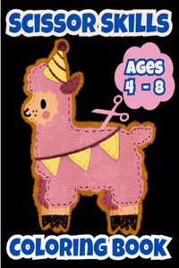 Scissor Skills Coloring Book For Little Kids 4-8
