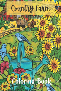 Country Farm Coloring Book