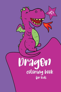 Dragon coloring book for kids Ages 4-8