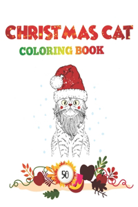 Christmas Cat Coloring Book