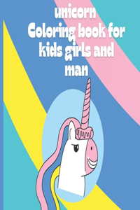 unicorn Coloring book for kids girls and man