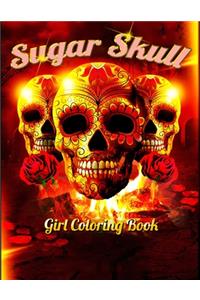 Sugar Skull Girl Coloring Book