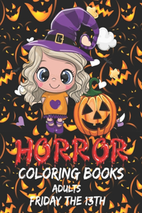 horror coloring books for adults friday the 13th