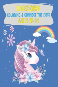 Unicorn Coloring & Connect the dots ages 10-14