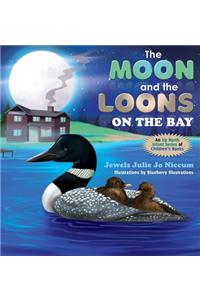 Moon and the Loons on the Bay