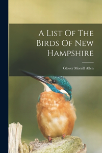 List Of The Birds Of New Hampshire