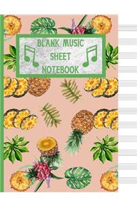 Blank Music Sheet Notebook