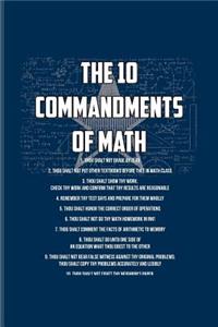 The 10 Commandments Of Math