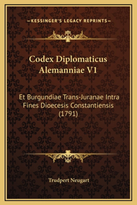 Codex Diplomaticus Alemanniae V1