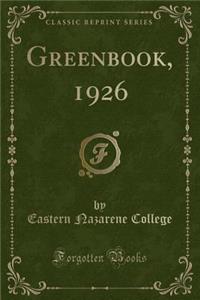 Greenbook, 1926 (Classic Reprint)