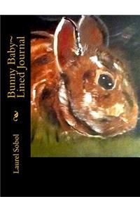 Bunny Baby Lined Journal
