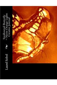 Swallowtail Butterfly Neon Orange Lights Creative Journal