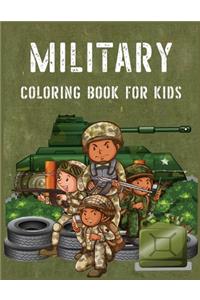 Military Coloring Book for Kids