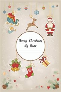 Christmas gift Notebook Journal Diary - 6 X 9 inches 120 pages