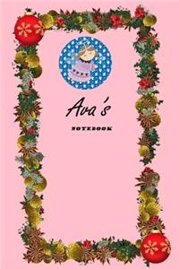Ava First Name Ava Notebook