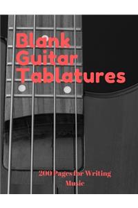 Blank Guitar Tablatures