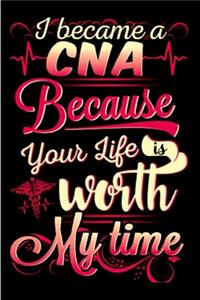 I become a CNA because your life is worth my time