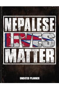 Nepalese Lives Matter Undated Planner