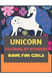 Unicorn Coloring By Numbers Book for Girls