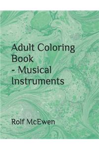 Adult Coloring Book - Musical Instruments