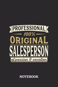 Professional Original Salesperson Notebook of Passion and Vocation