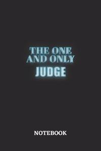 The One And Only Judge Notebook