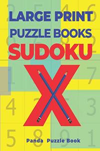 Large Print Puzzle Books Sudoku X