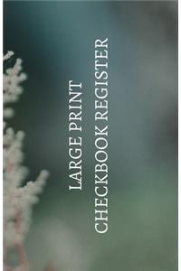 Large Print Checkbook Register