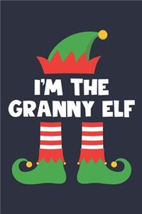 Granny Elf Notebook - Funny Christmas Gift for Granny Diary - Family Xmas Holiday Journal